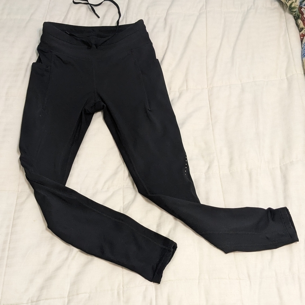 Baleaf black stretch jogger pants with elastic waist and pockets size small